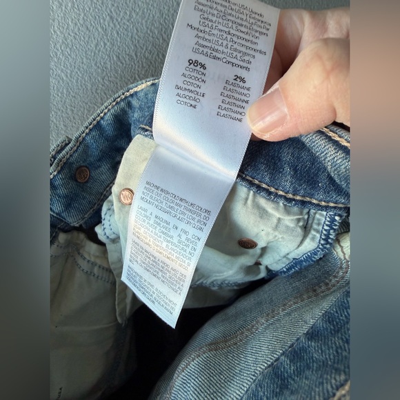 Mother light blue The Insider Crop Step Fray straight leg jeans Women’s sz 25 - Picture 14 of 15